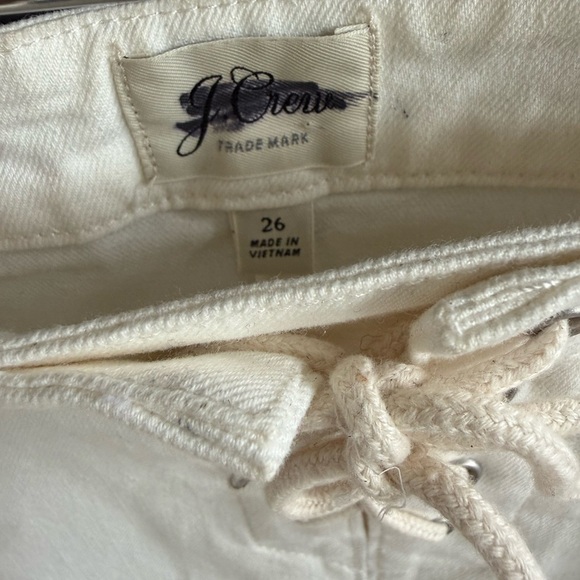 J. Crew White Denim Lace-Up Mini Skirt • 26 - Picture 5 of 7